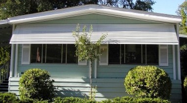 Window Awning on Manufactured Home